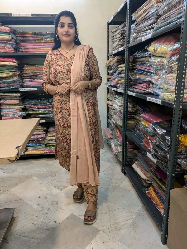 Pure Mul Cotton Suit  - 38, Tan