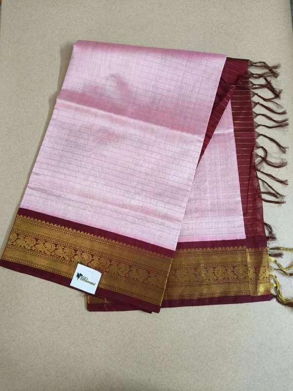 Pure Handloom Kuppadam - Blush Pink