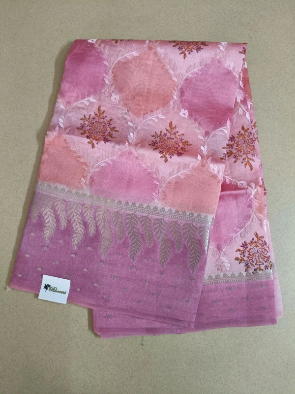 Pure Raw Silk Designer - pink