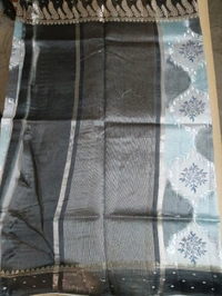 Pure Raw Silk Designer - Gray