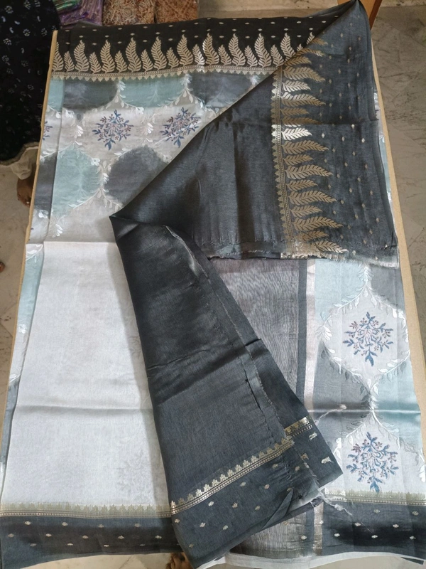 Pure Raw Silk Designer - Gray