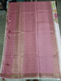 Tusser Hand Paint - Pink Lace