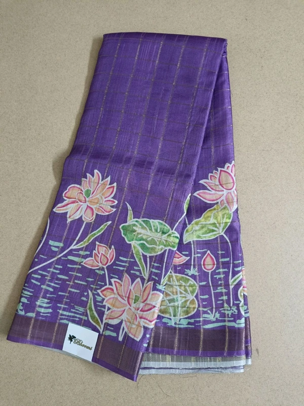Tusser Hand Paint - violet