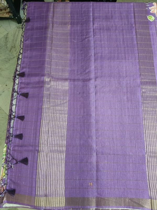 Tusser Hand Paint - violet