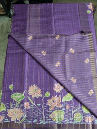 Tusser Hand Paint - violet