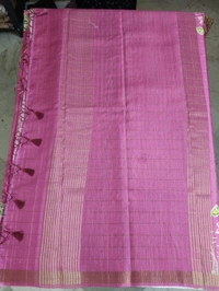 Tusser Hand Paint - pink