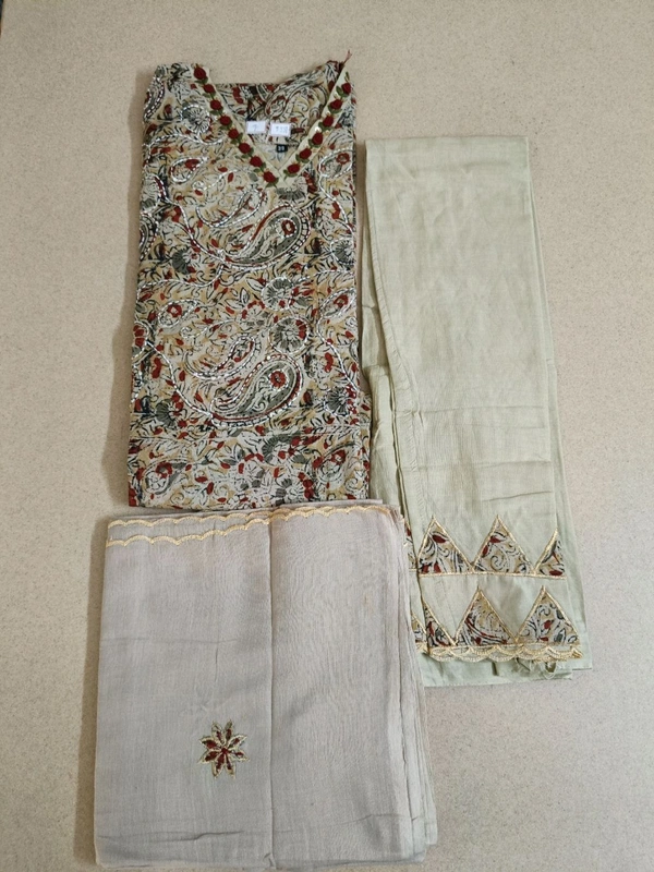 Pure Mul Cotton Suit  - 44, light brown