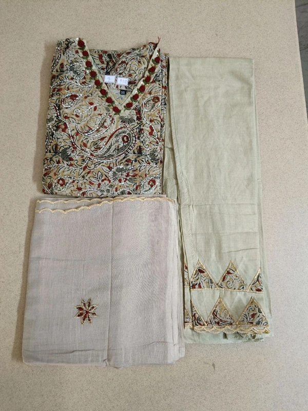 Pure Mul Cotton Suit  - 42, light brown