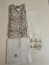 Pure Mul Cotton Suit  - 42, light brown