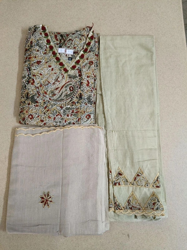 Pure Mul Cotton Suit  - 40, light brown