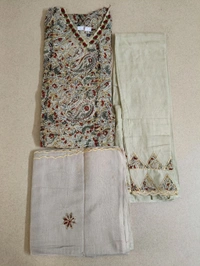Pure Mul Cotton Suit  - 40, light brown