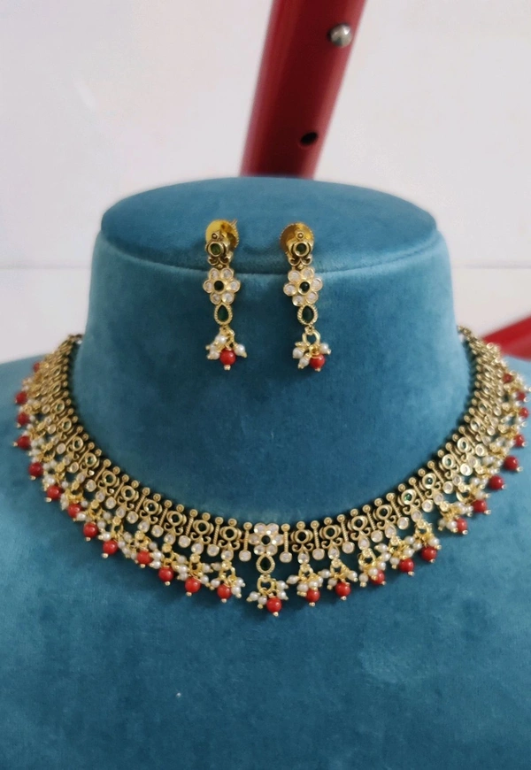 Neck Set  - coral