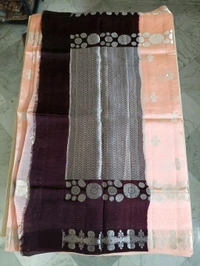 Pure Raw Silk Jaal Weaving - Sundown