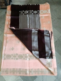 Pure Raw Silk Jaal Weaving - Sundown