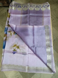 Pure Raw Silk Designer - lavender