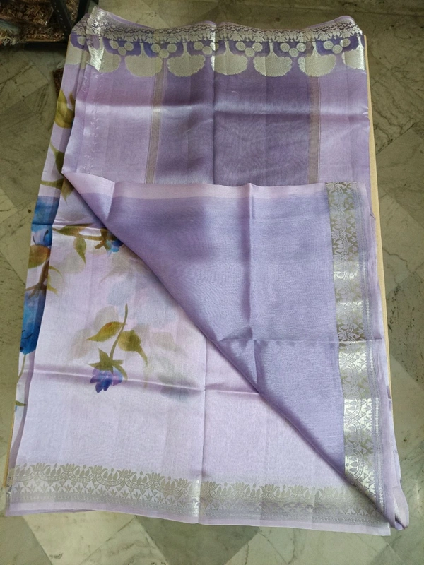 Pure Raw Silk Designer - lavender