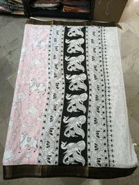 Chennuri Crepe - Pink Lace
