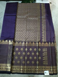 Pure Handloom Mangalagiri - Purple