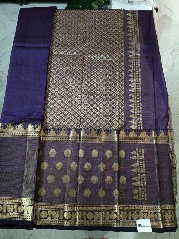 Pure Handloom Mangalagiri - Purple