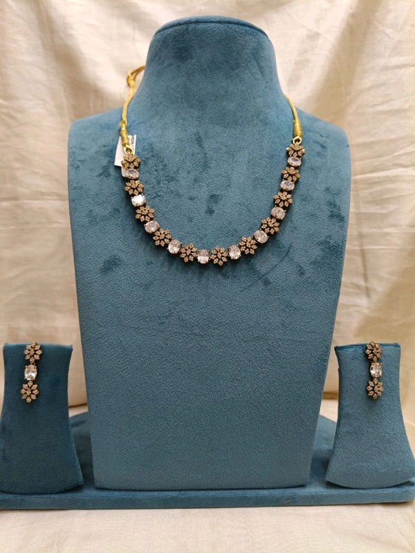 Stone Necklace - White