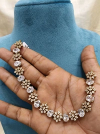 Stone Necklace - White