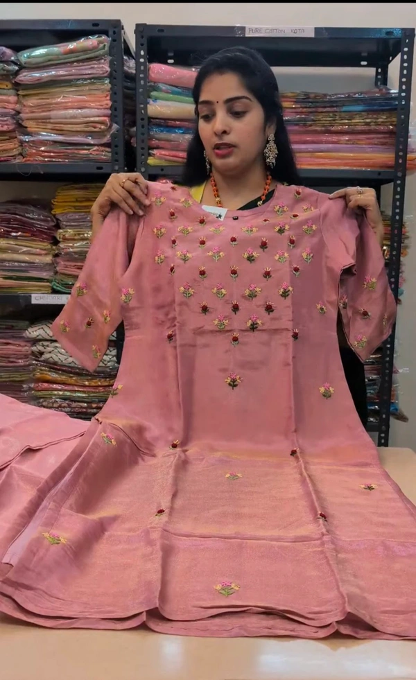 Tissue Georgette Handwork - 46