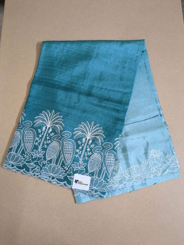 Dola Embroidery  - teal green