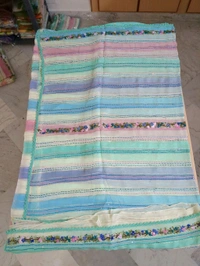 Pure Georgette Handwork - sky blue 2