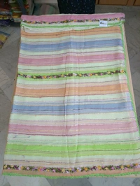 Pure Georgette Handwork - green 3