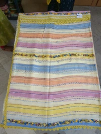 Pure Georgette Handwork - yellow 5