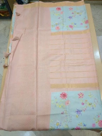 Semi Mysore Crepe - peach