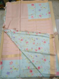 Semi Mysore Crepe - peach