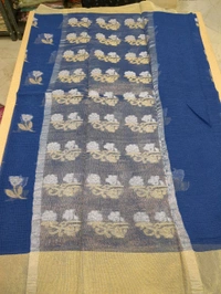 pure cotton kota weaving - Navy Blue