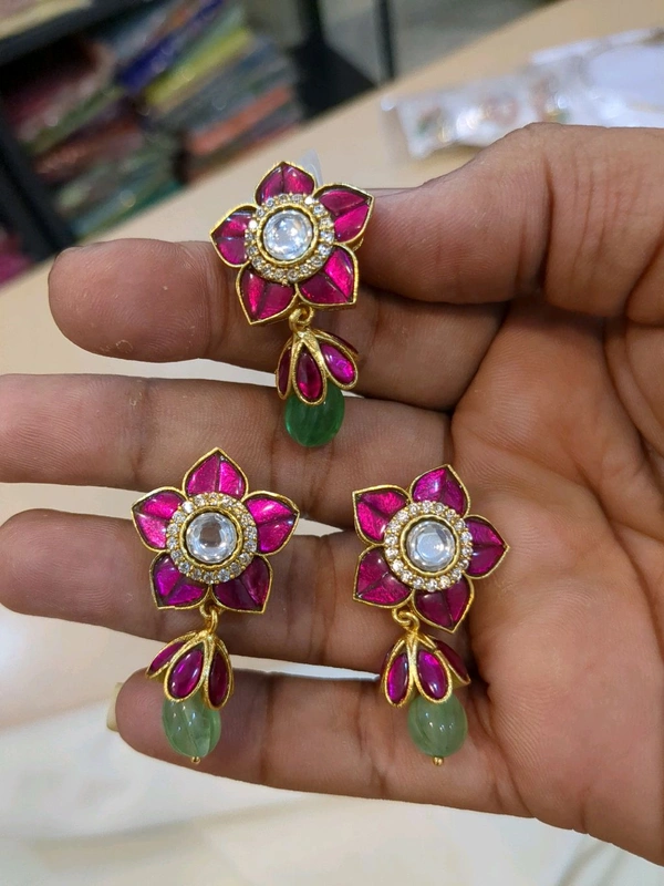 Coral Pendent Set - pink