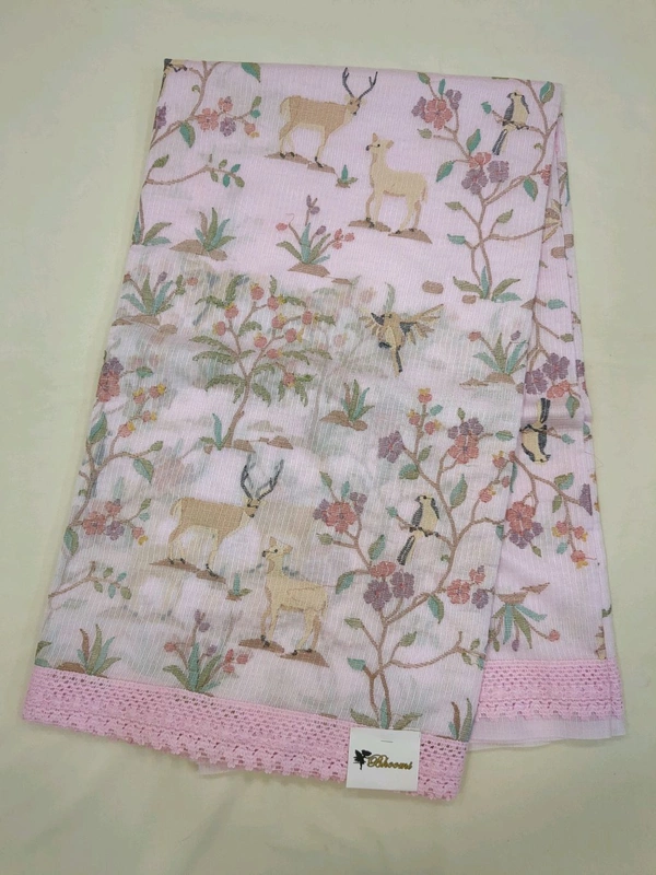 Designer Silk Kota - baby pink, 15 Working Days
