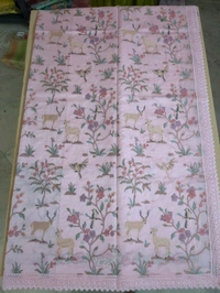 Designer Silk Kota - peach, 15 Working Days