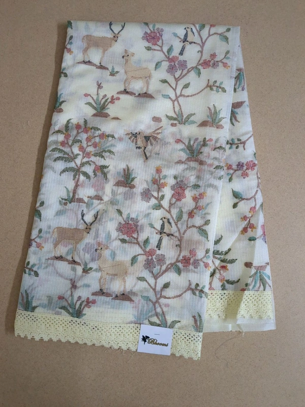 Designer Silk Kota - Cream