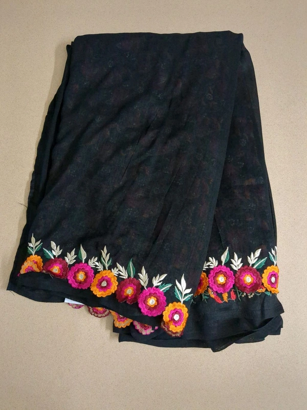 Vichitra Embroidery  - Black, 20 WORKING DAYS