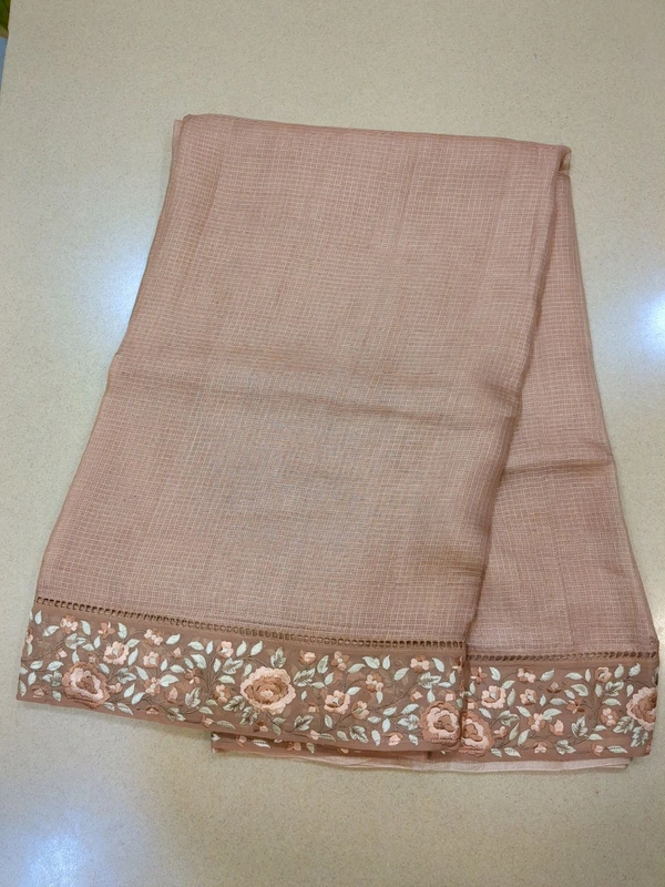 pure silk kota pythani - brown