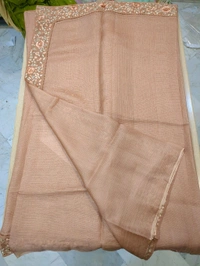 pure silk kota pythani - brown