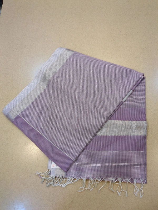 Pure Handloom Maheswari - lavender