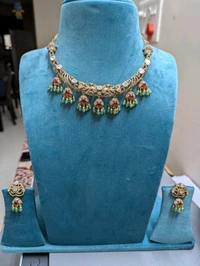 Party Wear Neckset - Green