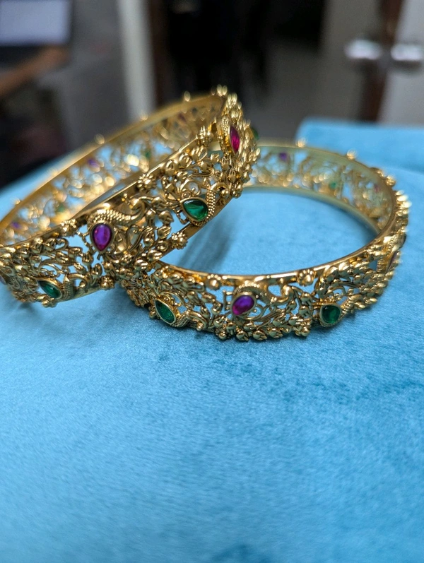 Antique Gold Bangles - 2.6
