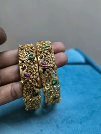 Antique Gold Bangles - 2.8