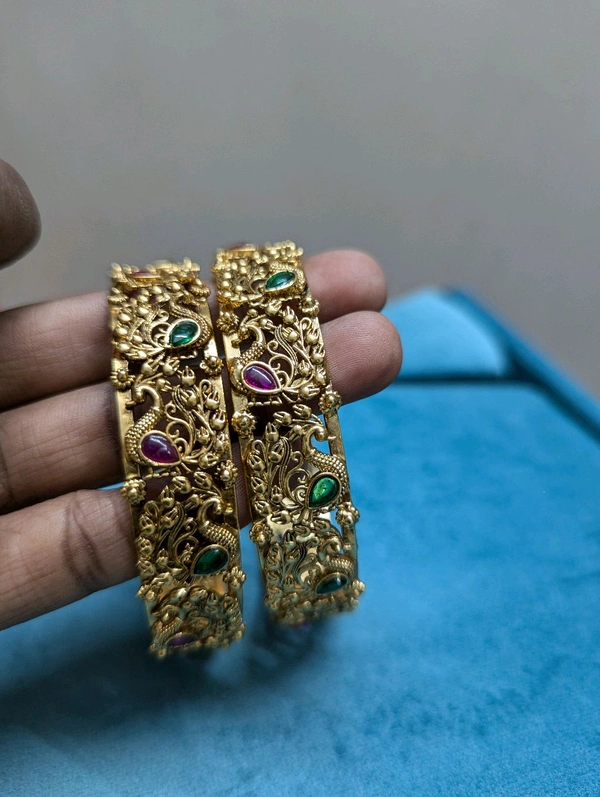 Antique Gold Bangles - 2.8