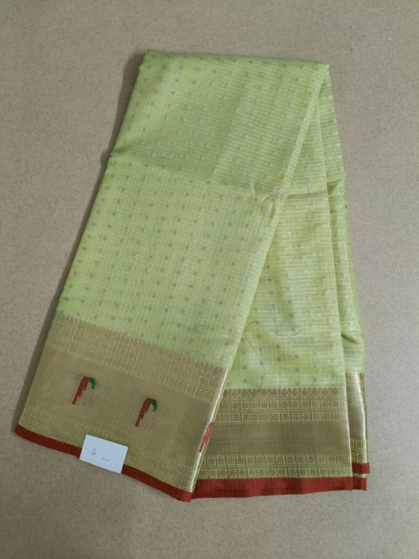 SILK KOTA SAREE - lemon green