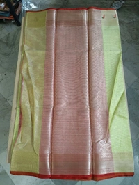 SILK KOTA SAREE - lemon green