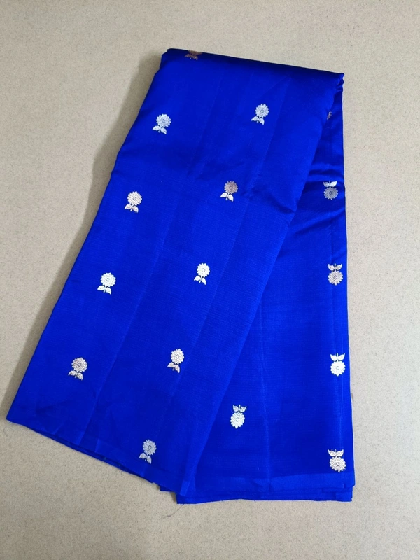 Pure Handloom Raw Mango - Blue