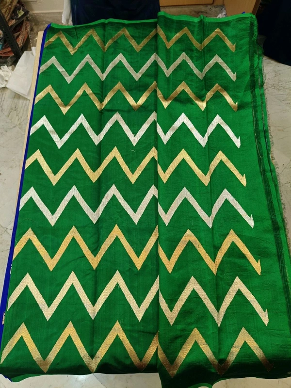 Pure Handloom Raw Mango - Blue