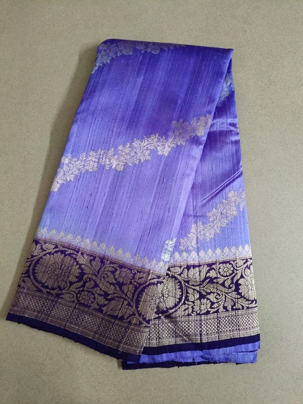 Pure Handloom Raw Silk - violet